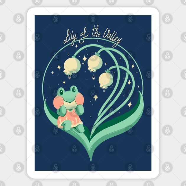 Lily of the Valley Sticker by TheTeenosaur